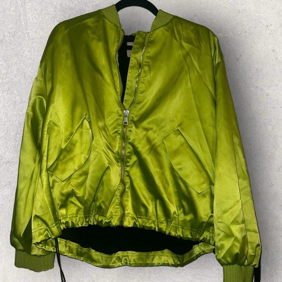 We The Free Lime Bomber Jacket - Picture 1 of 3